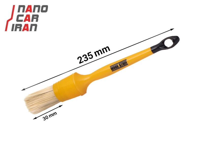 فرچه داخل کابین ورک استاف کرمی سایز ۳۰ میلی‌ متری Work Stuff Interior Cream Brush 30 mm
